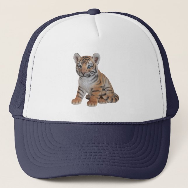 Niedlich Baby Tiger Cub Truckerkappe (Vorderseite)