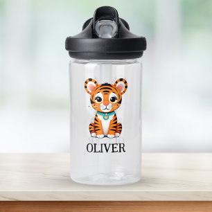 Niedlich Baby Tiger Personalisiert Trinkflasche
