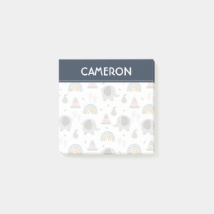 Niedlich Baby Toy Pattern Post-it Klebezettel