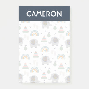 Niedlich Baby Toy Pattern Post-it Klebezettel