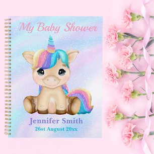 Niedlich Baby Unicorn Kinderdusche / Erinnerungen  Planer