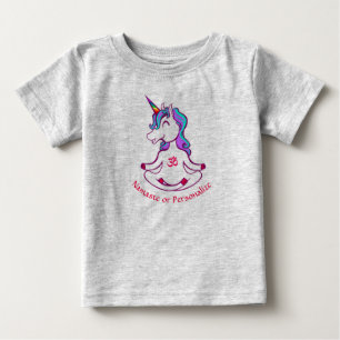 Niedlich Baby Unicorn Zen Yoga Medizin Namaste T-shirt