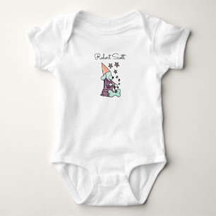 Niedlich Baby Unisex Blue Elegante Hunde Name hinz Baby Strampler