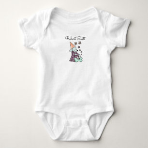 Niedlich Baby Unisex Blue Elegante Hunde Name hinz Strampler