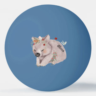 Niedlich Baby Wombat Gold Speckle CustomPing Pong  Tischtennisball