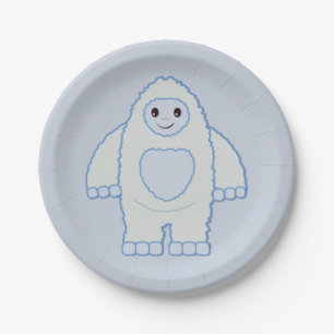 Niedlich Baby Yeti Pappteller