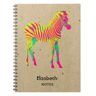 Niedlich Baby Zebra Colorful Notizblock