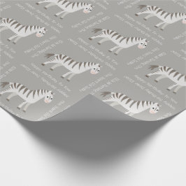 Niedlich Baby Zebra Safari Themenparty oder Dusche Geschenkpapier