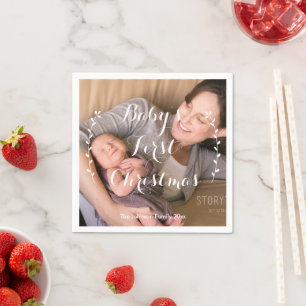 Niedlich Baby's First Christmas Paper Napkins Serviette