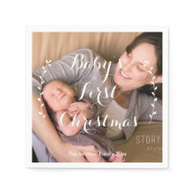 Niedlich Baby's First Christmas Paper Napkins