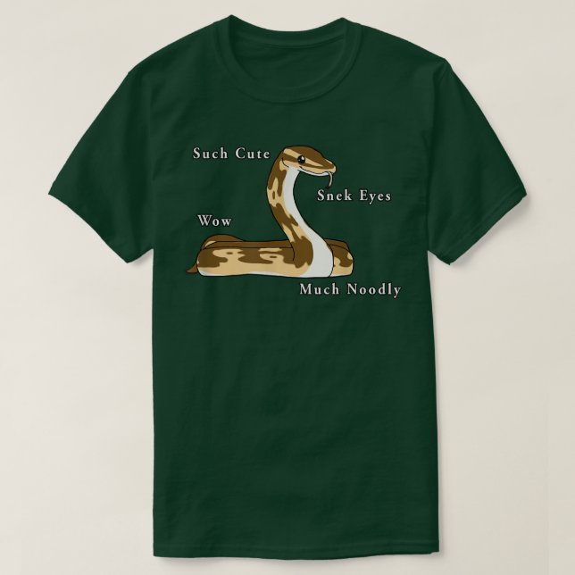 Niedlich Ball Python Snake T-Shirt (Design vorne)