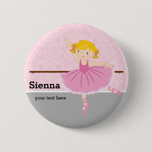 Niedlich Ballerina Button