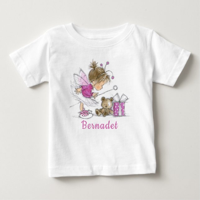 Niedlich Ballerina Fairy Baby T - Shirt (Vorderseite)
