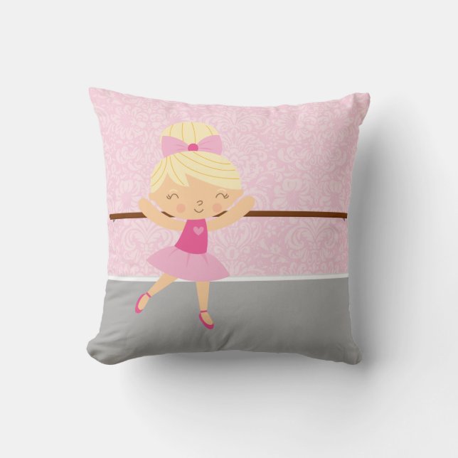 Niedlich Ballerina Kissen (Vorderseite)