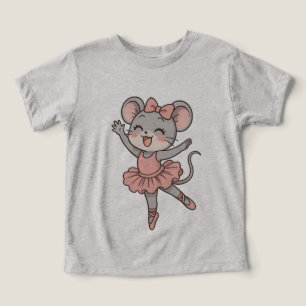Niedlich Ballerina Mouse T - Shirt - Manga Style C