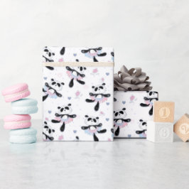 Niedlich Ballerina Panda Bears Ballett Tanz Geschenkpapier