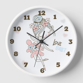 Niedlich Ballerina Uhr
