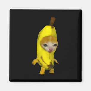 Niedlich Banana Cat Happy Bananacat Meme Kitty Cat Magnet
