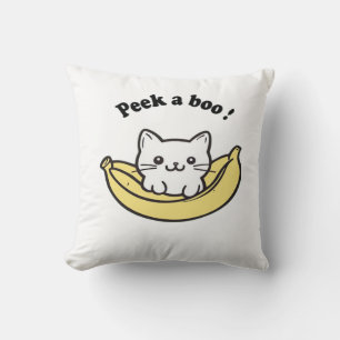 Niedlich , Banana, Peekaboo !, Japan, Kitten Kissen