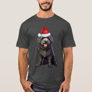 Niedlich Barbet Black Dog Lover Weihnachten T-Shirt