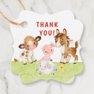 Niedlich Barnyard Friends Kinderdusche Geschenkanhänger