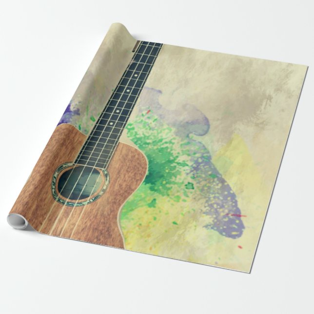 Niedlich Bass Guitar Geschenkpapier (Ungerollt)