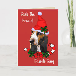Niedlich Basset Hound Weihnachten