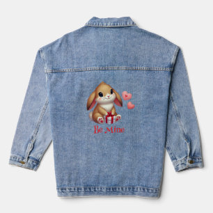 Niedlich, Be Mine Valentine's Day Hasen Jeansjacke