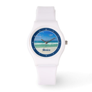 Niedlich Beach Foto Personalisiert Armbanduhr