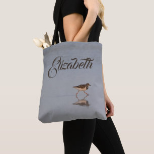 Niedlich Beach Foto Sandpiper Modern Name Typograf
