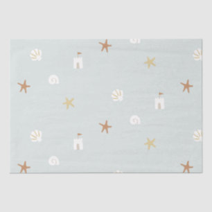 Niedlich Beach Seashell Sandcastle Starfish Seidenpapier