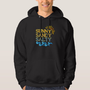 Niedlich Beach Sunny Sandy Salty Hoodie