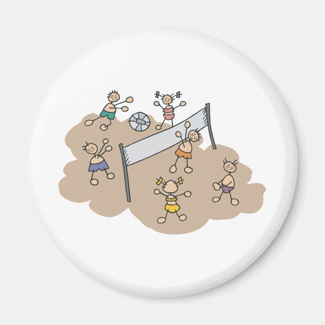 Niedlich Beach Volleyball Magnet (Vorne)