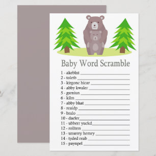 Niedlich Bear Baby Wortspiel