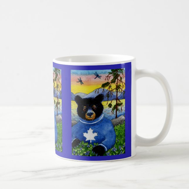Niedlich Bear Blueberries Algonquin Park Tasse (Rechts)