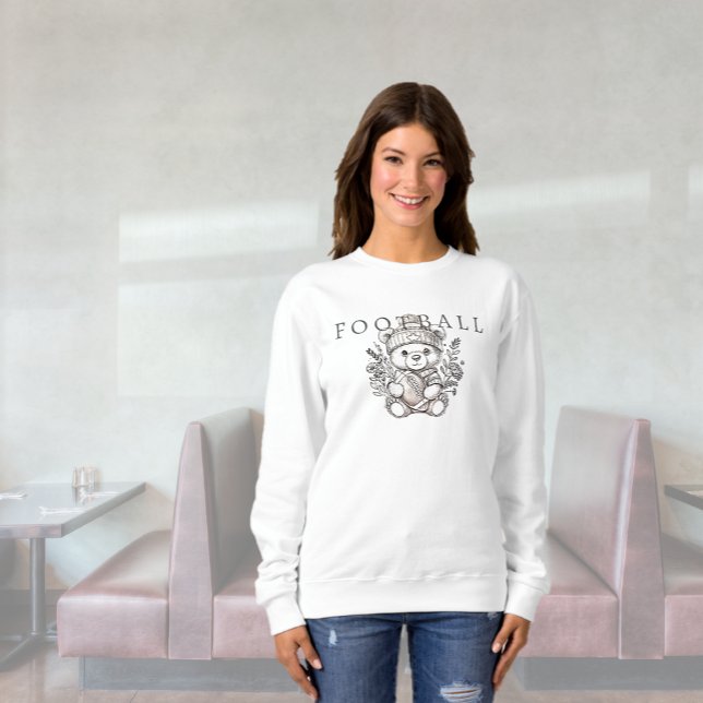 Niedlich Bear Custom Football Sweatshirt (Cute Custom Football Sweatshirt)