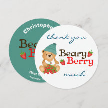 Niedlich Bear Erdbeeren Beary Berry Erster Geburts