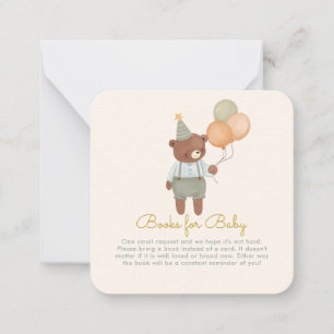 Niedlich Bear Girl Babydusche Anfrage Mitteilungskarte