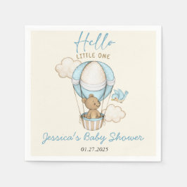 Niedlich Bear Hello Little One Baby Dusche Serviette