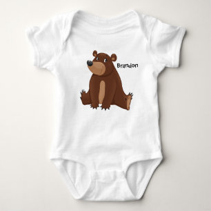 Niedlich Bear Jersey Sleeper Baby Strampler