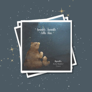 Niedlich Bear Twinkle Little Star Serviette
