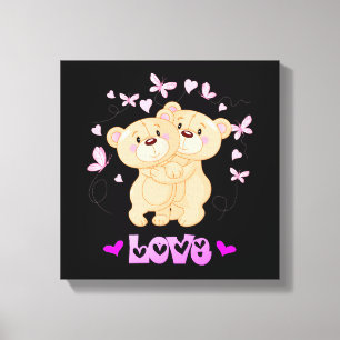 Niedlich Bears Canvas Print Leinwanddruck