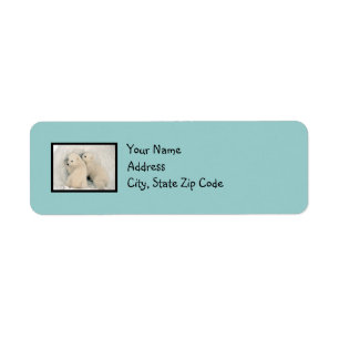 Niedlich Bears Robin's Egg Blue Address Labels