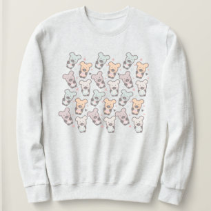 Niedlich Bears Süßigkeiten Snacks Confetti Sweatshirt