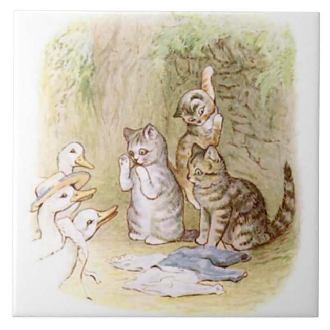 Niedlich Beatrix Potter Die Geschichte von Tom Kit Fliese (Vorderseite)