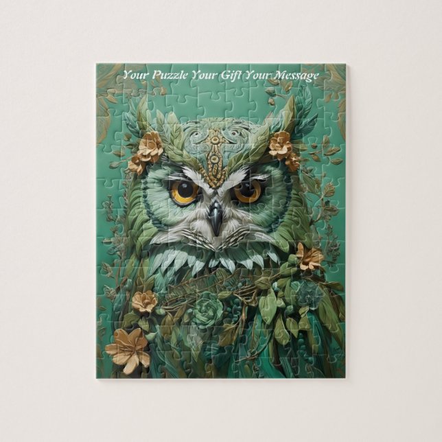 Niedlich Beautiful Boho Owl Puzzle (Vertikal)