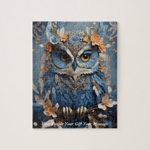 Niedlich Beautiful Boho Owl Puzzle