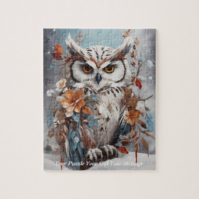 Niedlich Beautiful Boho Owl Puzzle (Vertikal)