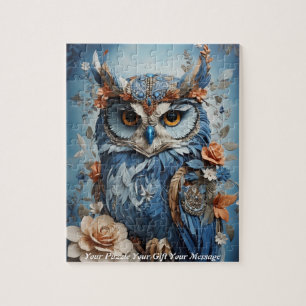 Niedlich Beautiful Boho Owl Puzzle