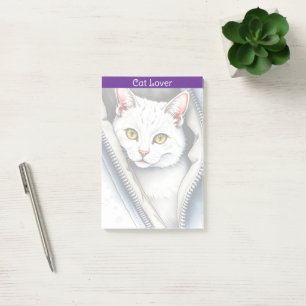Niedlich Beautiful Modern Watercolor Cat Collectio Post-it Klebezettel